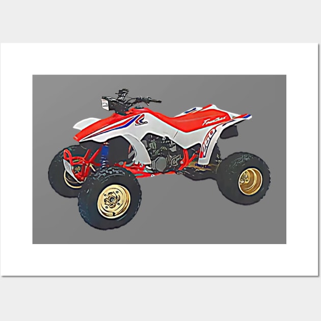 TRX 250R 1987 Wall Art by AdorableBadassRacing